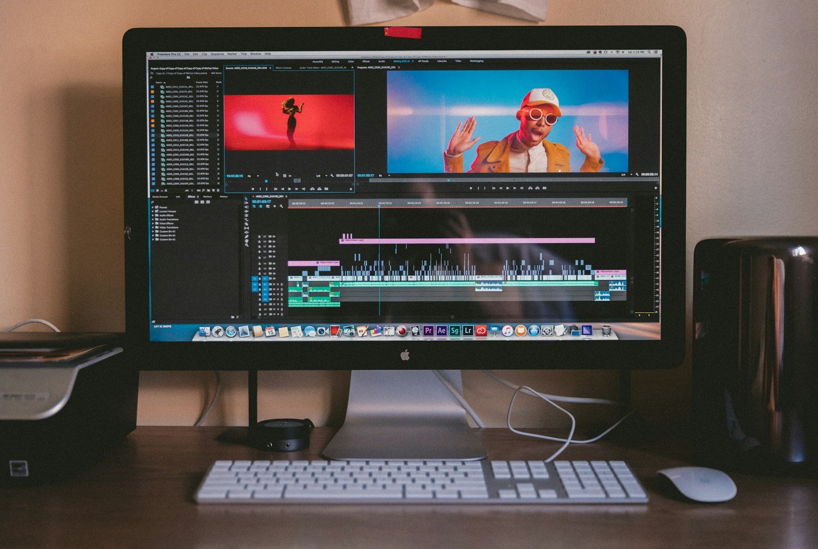 Proses produksi visual dengan kamera